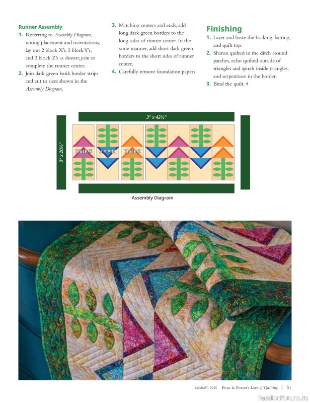Коллекция проектов для рукодельниц в журнале «Fons & Porter’s Love Of Quilting - Summer 2025»