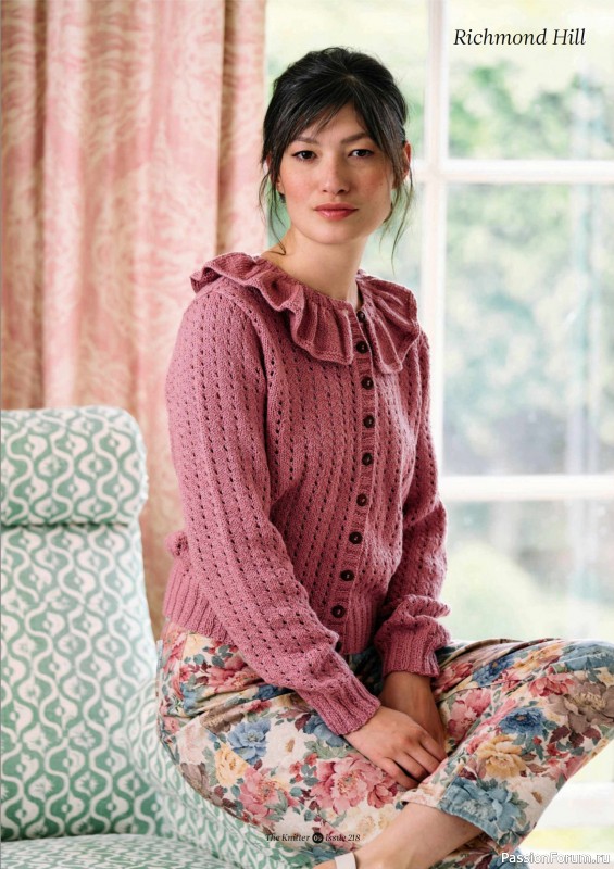 Вязаные проекты спицами в журнале «The Knitter №218 2025»