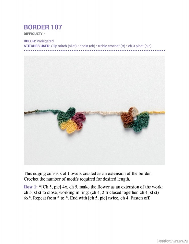 Вязаные проекты в книге &laquo;150 Crochet Borders&raquo;. Часть 3
