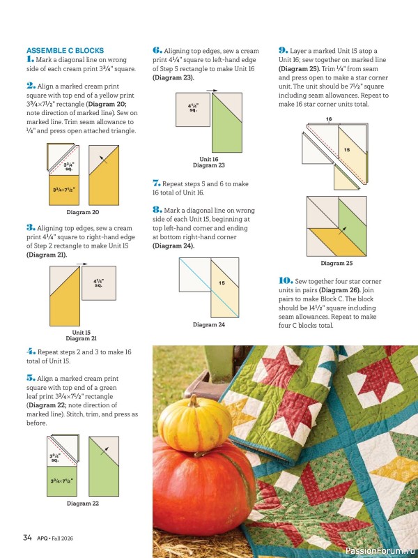 Коллекция проектов для рукодельниц в журнале «American Patchwork & Quilting №201 2026»