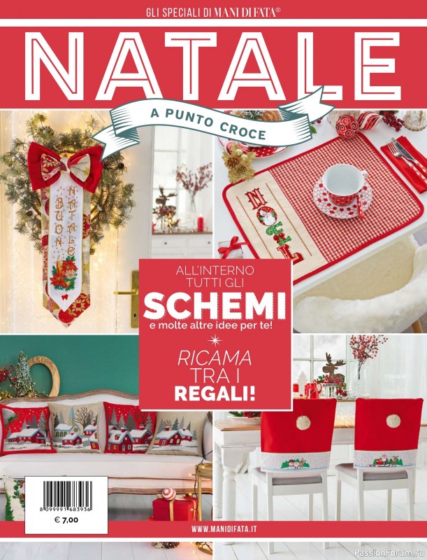Коллекция проектов для рукодельниц в журнале «Mani di Fata Speciale Punto Croce - Natale 2025»