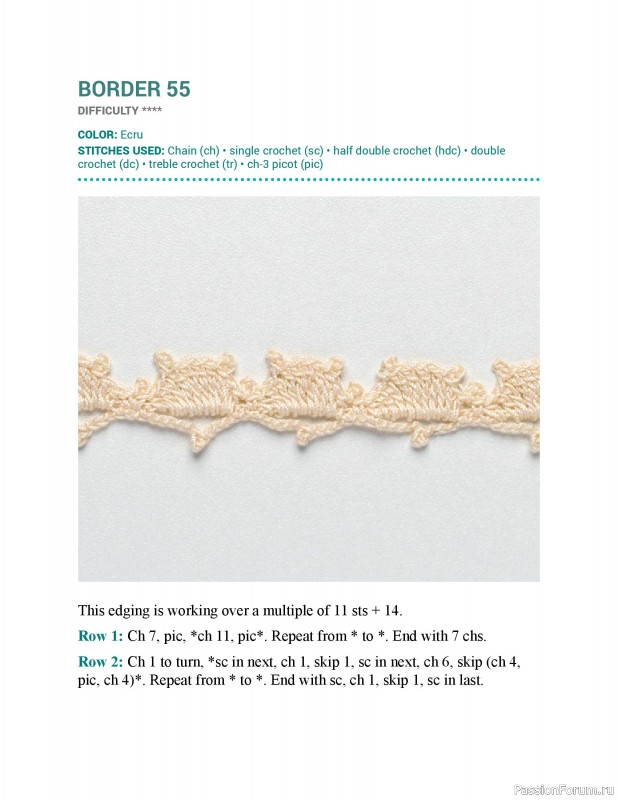 Вязаные проекты в книге &laquo;150 Crochet Borders&raquo;. Часть 2