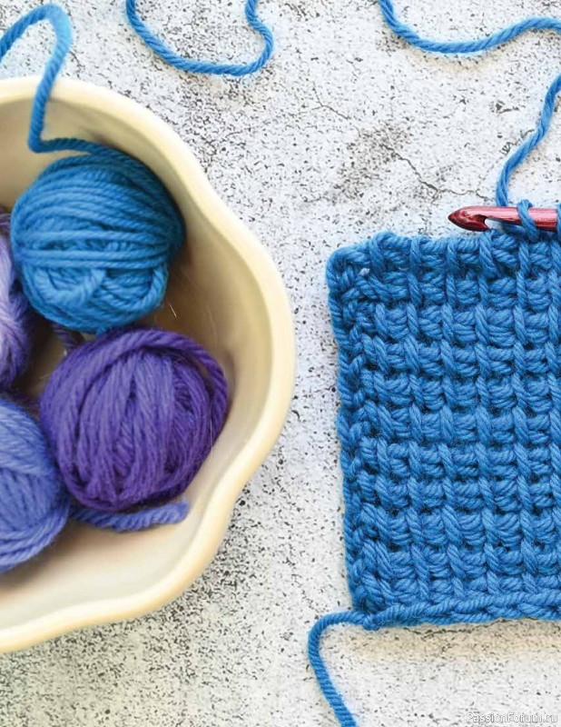 Вязаные проекты в книге « Tunisian Crochet»