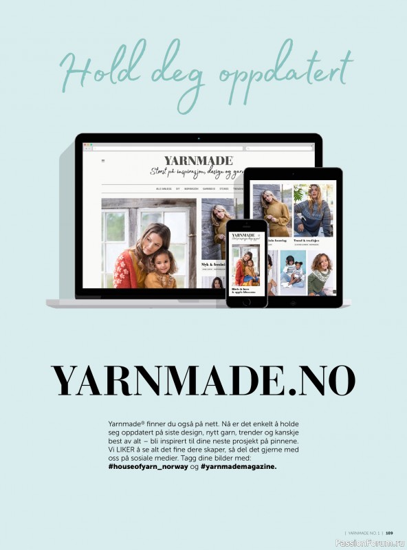 Вязаные проекты в журнале &laquo;Yarnmade №1 2018 Spring & Summer&raquo;. Продолжение