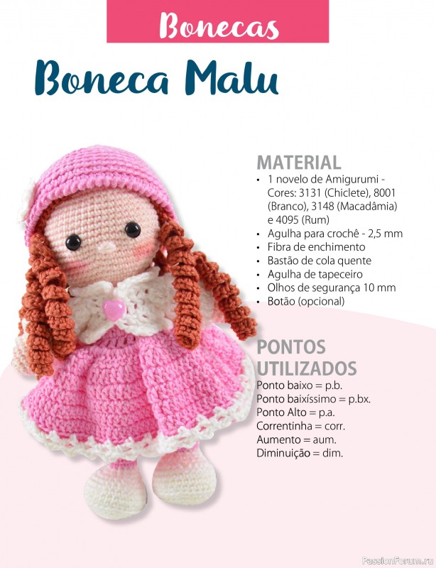 Вязаные проекты крючком в журнале «Mega Artesanato Ed.118 Amigurumis»