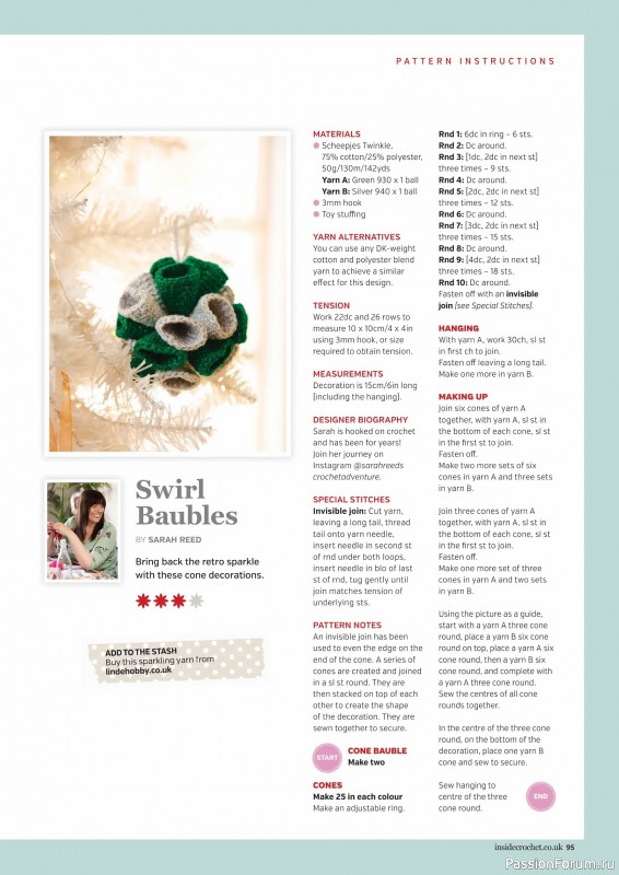 Вязаные проекты крючком в журнале «Inside Crochet №184 2025»