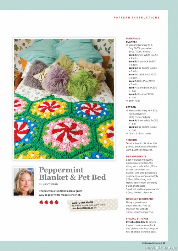 Вязаные проекты крючком в журнале «Inside Crochet №184 2025»