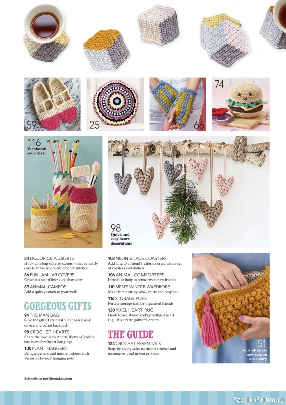 Вязаные проекты в журнале &laquo;Mollie Makes - Crochet 2026&raquo;