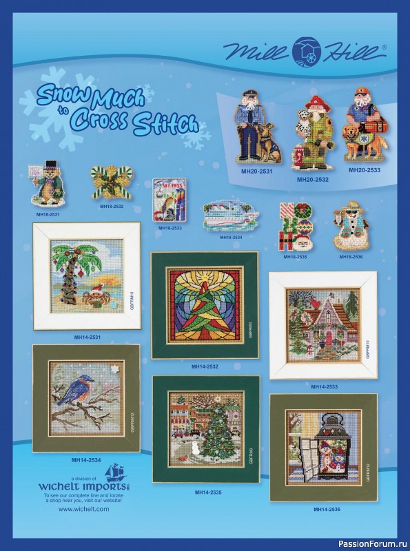 Коллекция вышивки в журнале «Just CrossStitch - Christmas 2025»