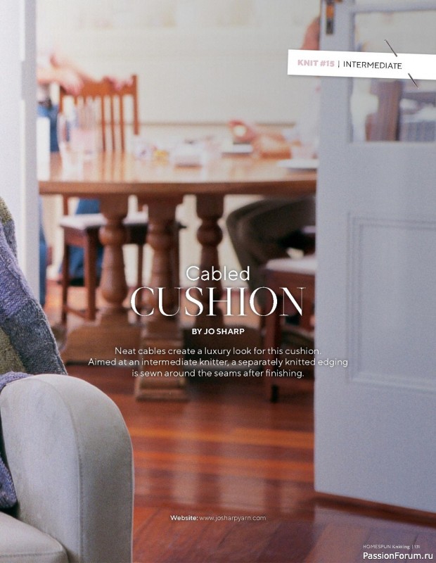 Вязаные проекты спицами в журнале «Homespun Knitting №3 2022»