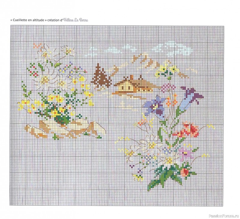 Коллекция вышивки в книге «Reves de fleurs - 2026»