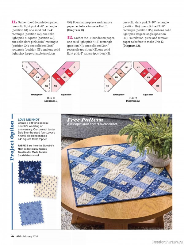 Коллекция проектов для рукодельниц в журнале «American Patchwork & Quilting №198 2025»