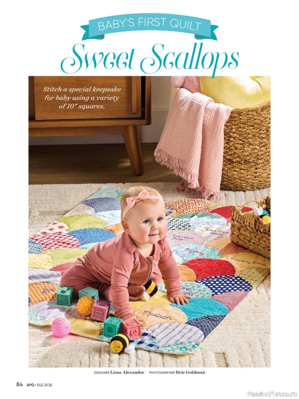 Коллекция проектов для рукодельниц в журнале «American Patchwork & Quilting №201 2026»