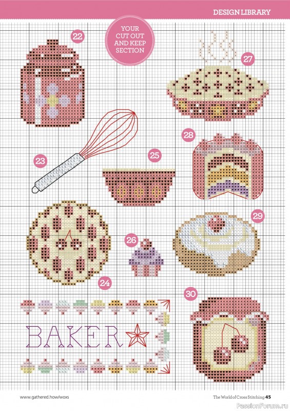 Коллекция вышивки в журнале «The World of Cross Stitching №367 2025»