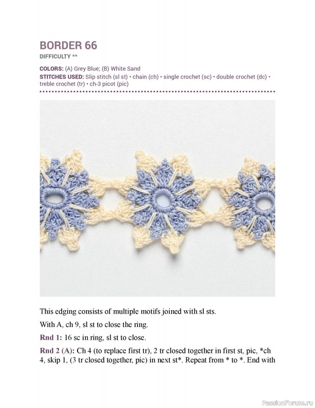 Вязаные проекты в книге &laquo;150 Crochet Borders&raquo;. Часть 2