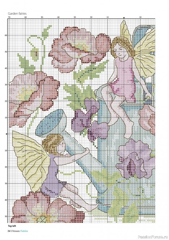 Коллекция вышивки в журнале «Ultimate CrossStitch Faries - November 2025»