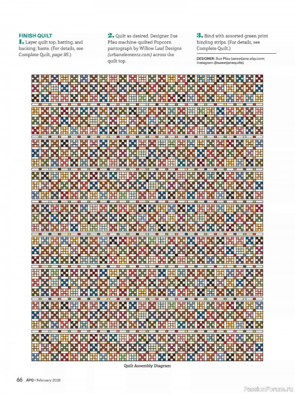 Коллекция проектов для рукодельниц в журнале «American Patchwork & Quilting №198 2025»