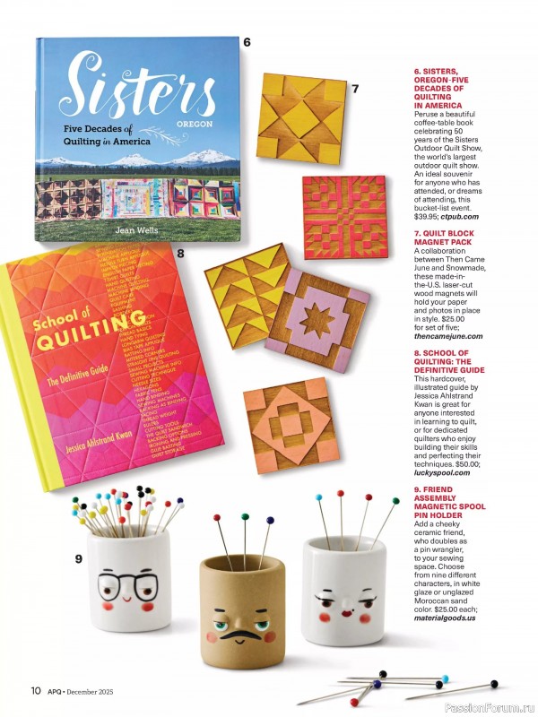 Коллекция проектов для рукодельниц в журнале «American Patchwork & Quilting №197 2025»