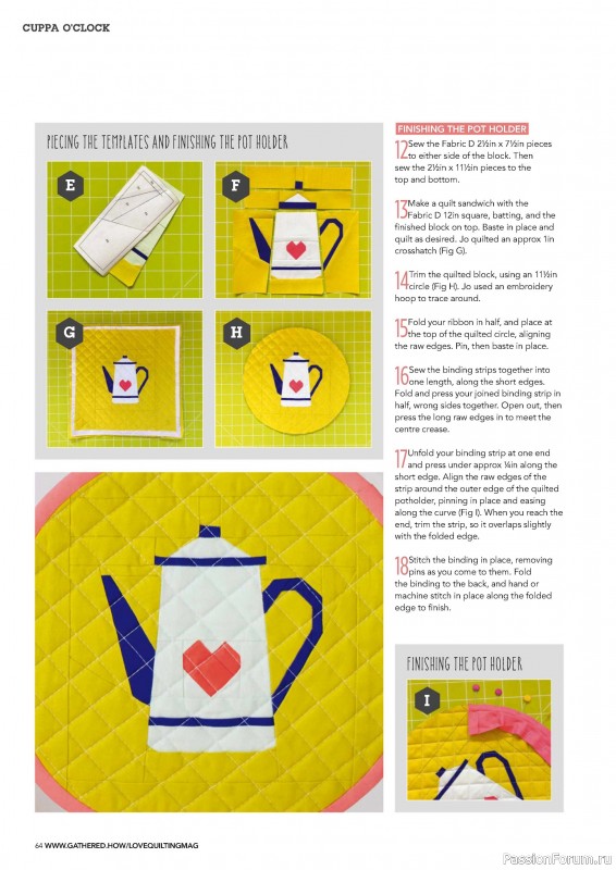 Коллекция проектов для рукодельниц в журнале «Love Patchwork & Quilting №145 2024»