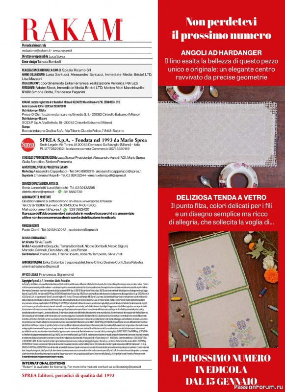Коллекция проектов для рукодельниц в журнале «Rakam - Dicembre 2025 - Gennaio 2026»