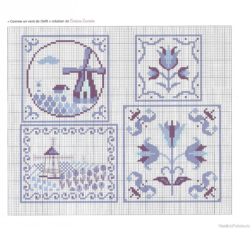 Коллекция вышивки в книге «Reves de fleurs - 2026»