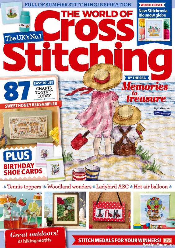 Коллекция вышивки в журнале «The World of Cross Stitching №360 2025»