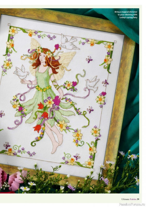 Коллекция вышивки в журнале «Ultimate CrossStitch Faries - November 2025»