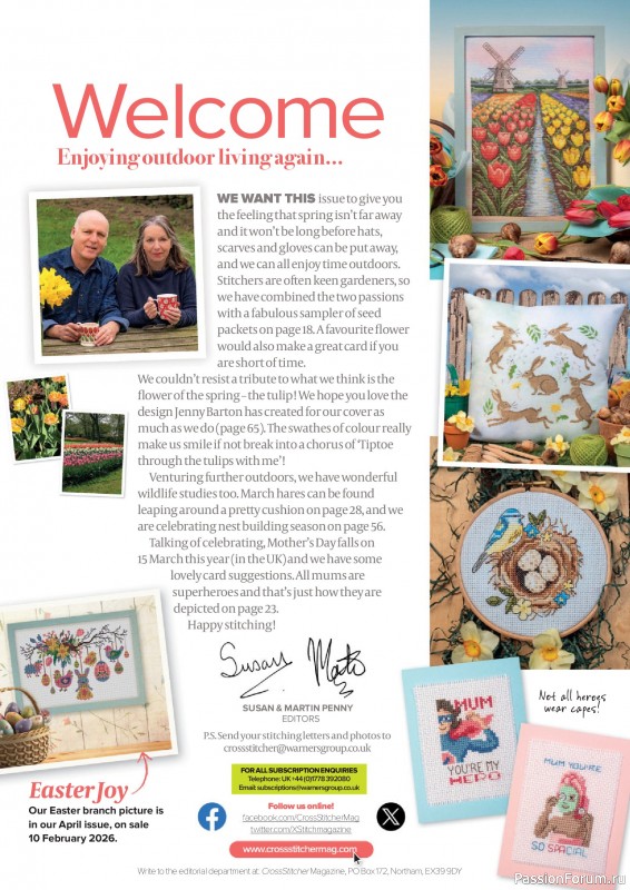 Коллекция вышивки в журнале &laquo;CrossStitcher №432 2026&raquo;