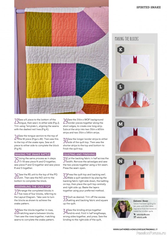 Коллекция проектов для рукодельниц в журнале «Love Patchwork & Quilting №146 2025»