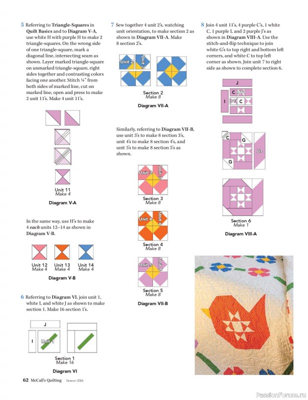 Коллекция проектов для рукодельниц в журнале «McCalls Quilting - Spring 2026»
