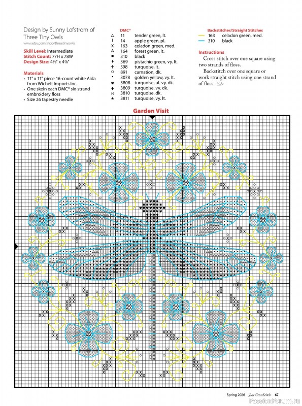 Коллекция вышивки в журнале &laquo;Just CrossStitch - Spring 2026&raquo;