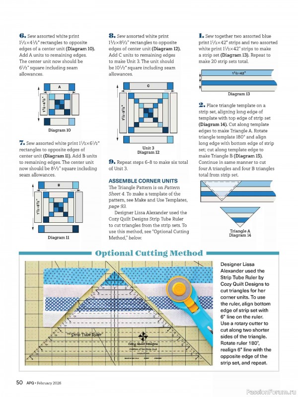Коллекция проектов для рукодельниц в журнале «American Patchwork & Quilting №198 2025»