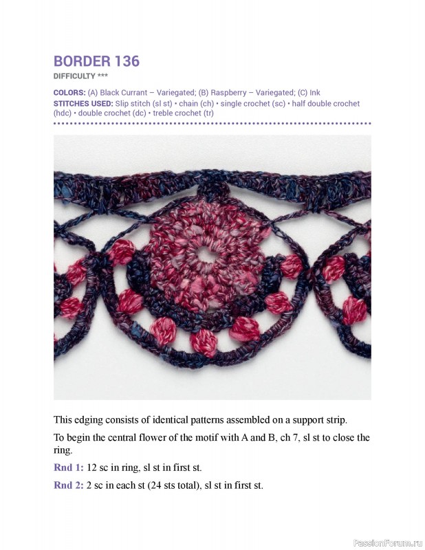 Вязаные проекты в книге &laquo;150 Crochet Borders&raquo;. Часть 3