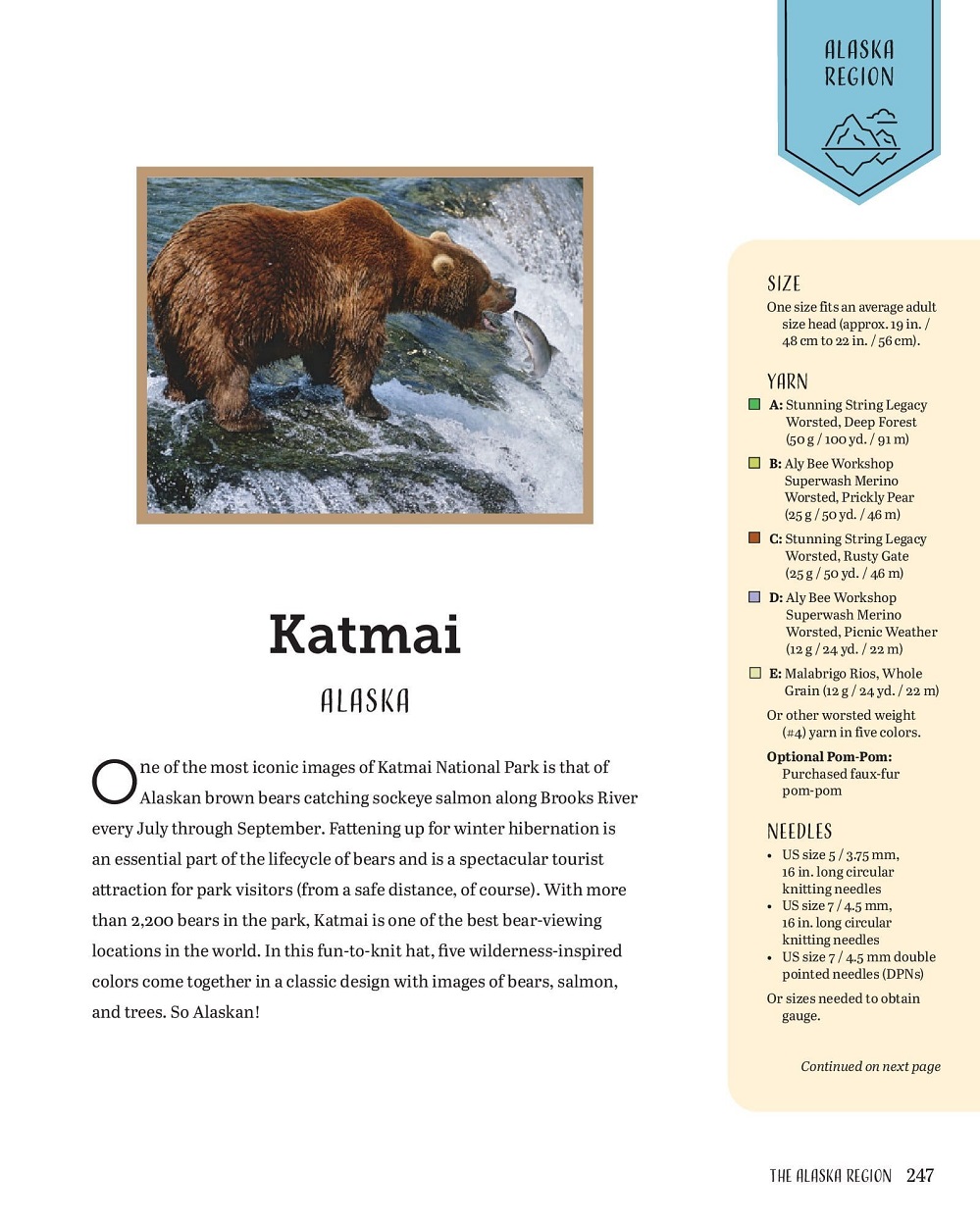 Коллекция моделей шапок в книге «Кnitting the National Parks»