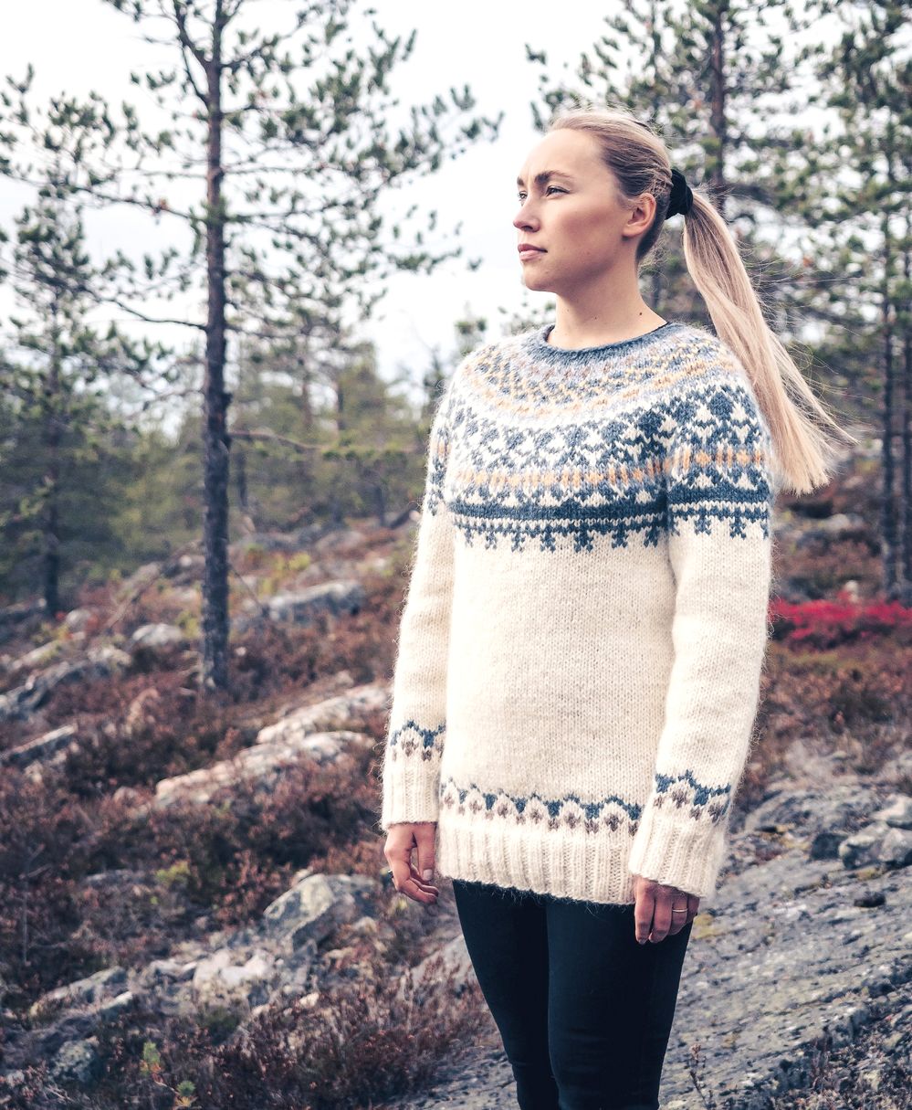 Коллекция вязаных моделей в книге «Icelandic Knits»