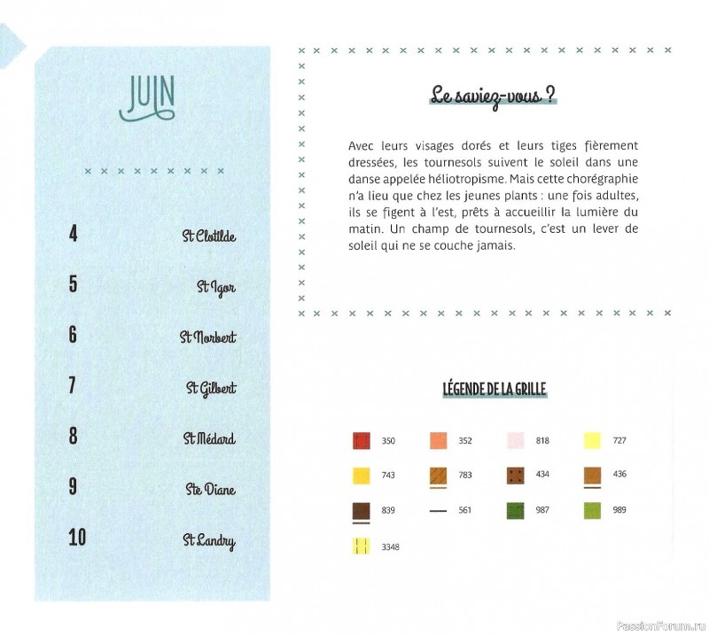 Коллекция вышивки в книге «Reves de fleurs - 2026»