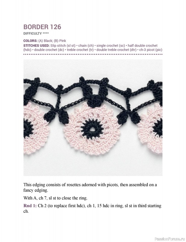 Вязаные проекты в книге &laquo;150 Crochet Borders&raquo;. Часть 3