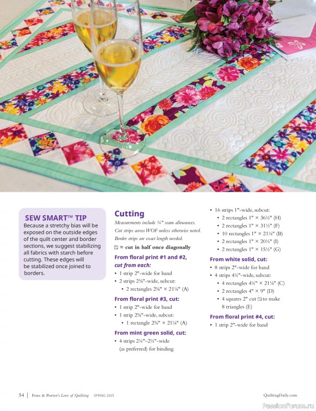 Коллекция проектов для рукодельниц в журнале «Fons & Porter’s Love of Quilting – Spring 2025»
