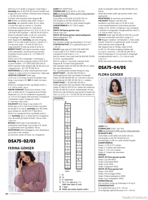 Вязаные проекты в журнале &laquo;Yarnmade №1 2018 Spring & Summer&raquo;. Продолжение