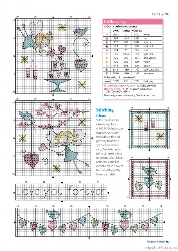 Коллекция вышивки в журнале «Ultimate CrossStitch Faries - November 2025»