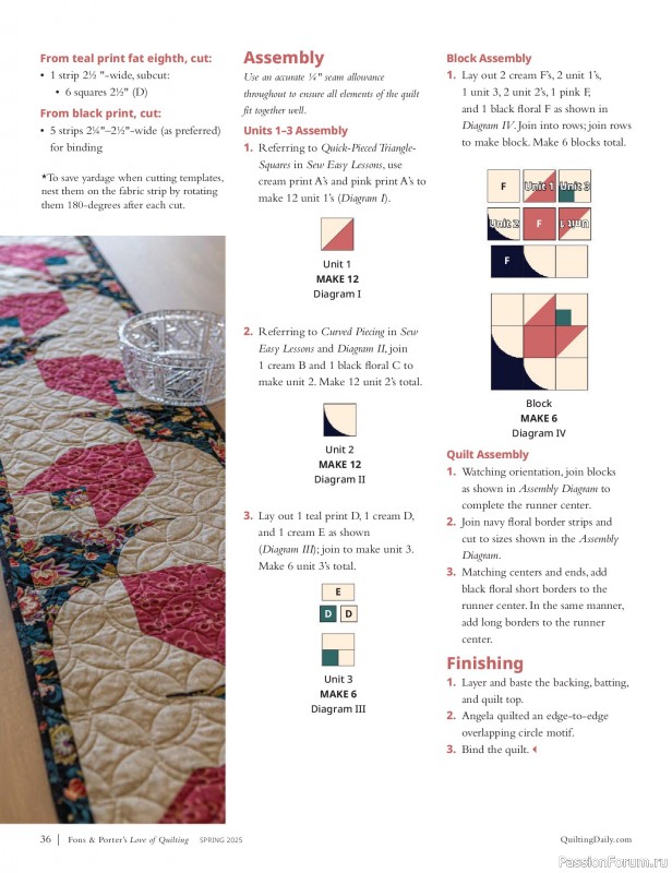 Коллекция проектов для рукодельниц в журнале «Fons & Porter’s Love of Quilting – Spring 2025»