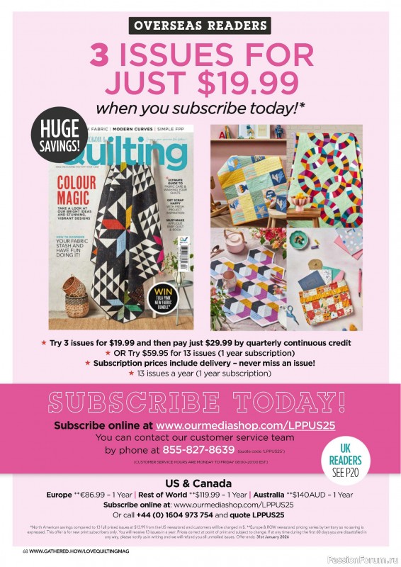 Коллекция проектов для рукодельниц в журнале «Love Patchwork & Quilting №145 2024»