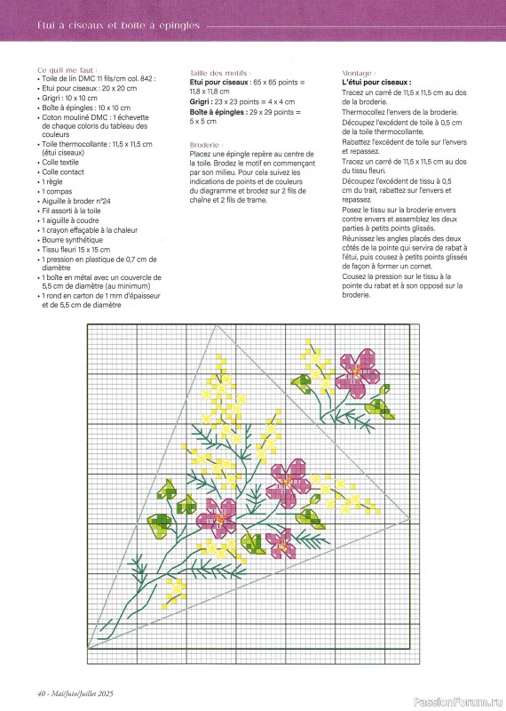 Коллекция вышивки в журнале «Creation Point de Croix №112 2025»