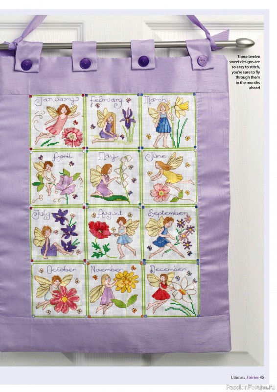 Коллекция вышивки в журнале «Ultimate CrossStitch Faries - November 2025»