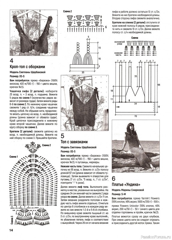 Вязаные модели в журнале «Вяжем крючком №5 2022»