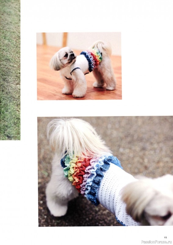 Вязаные проекты в книге «Hand-knitted dog clothes»