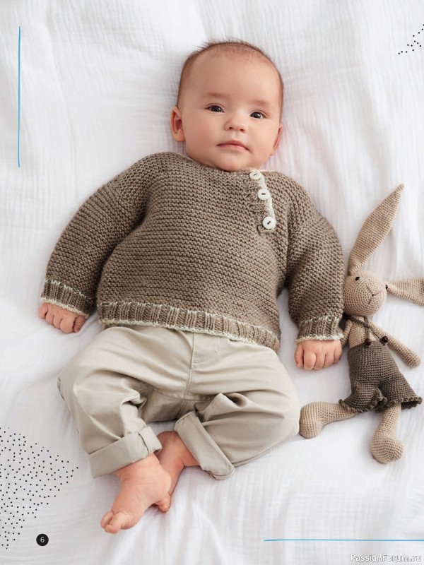 Вязаные модели для детей в журнале «Baby Maschenmode №52 2022»