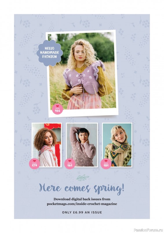 Вязаные проекты крючком в журнале &laquo;Inside Crochet №188 2026&raquo;