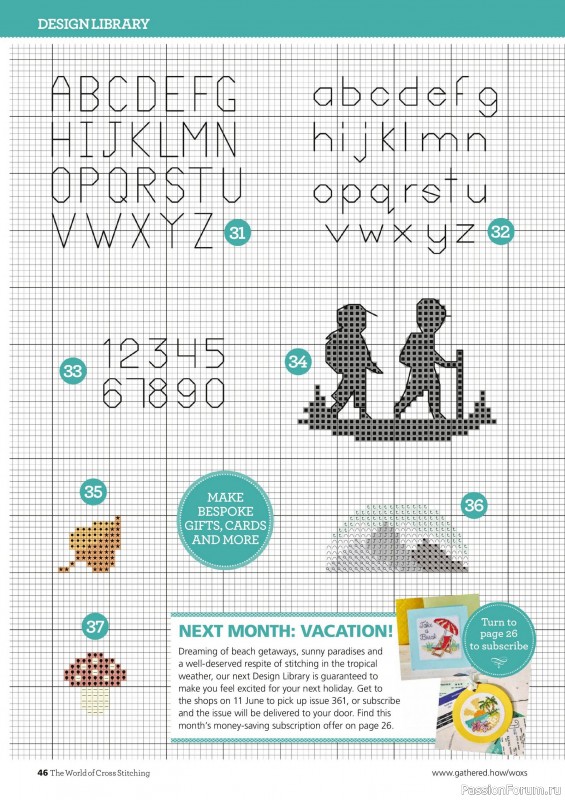 Коллекция вышивки в журнале «The World of Cross Stitching №360 2025»