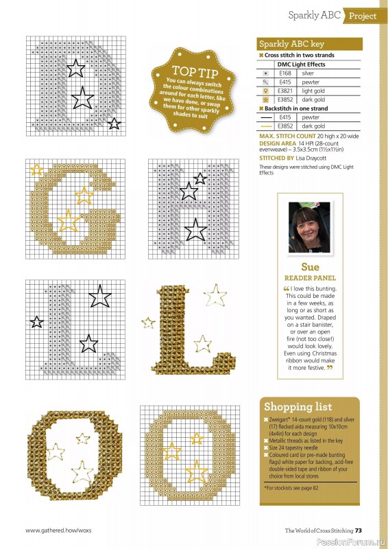 Коллекция вышивки в журнале «The World of Cross Stitching №364 2025»